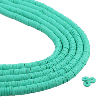 Heishi Surfer Friendship Beads - Aqua