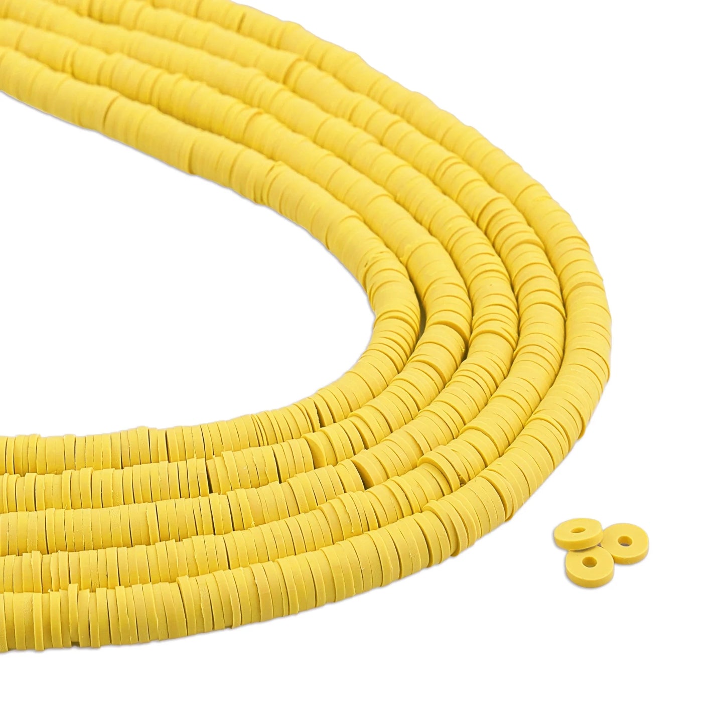 Heishi Surfer Friendship Beads - Bright Yellow