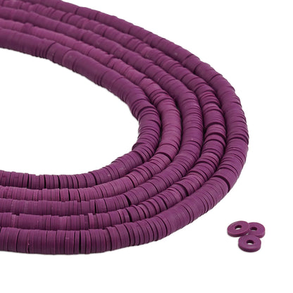 Heishi Surfer Friendship Beads - Grape Purple