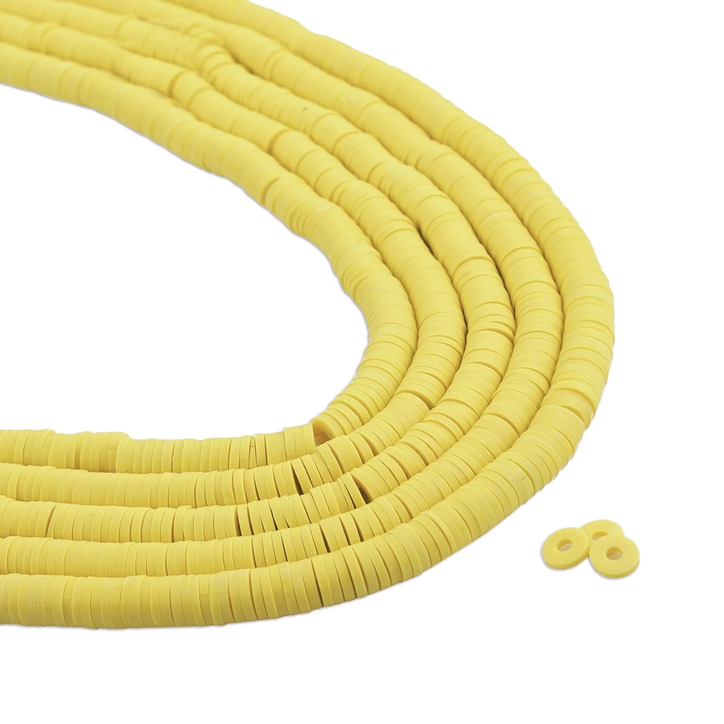 Heishi Surfer Friendship Beads - Pale Yellow