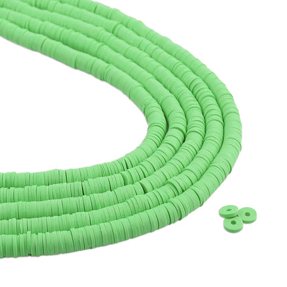 Heishi Surfer Friendship Beads - Sage Green