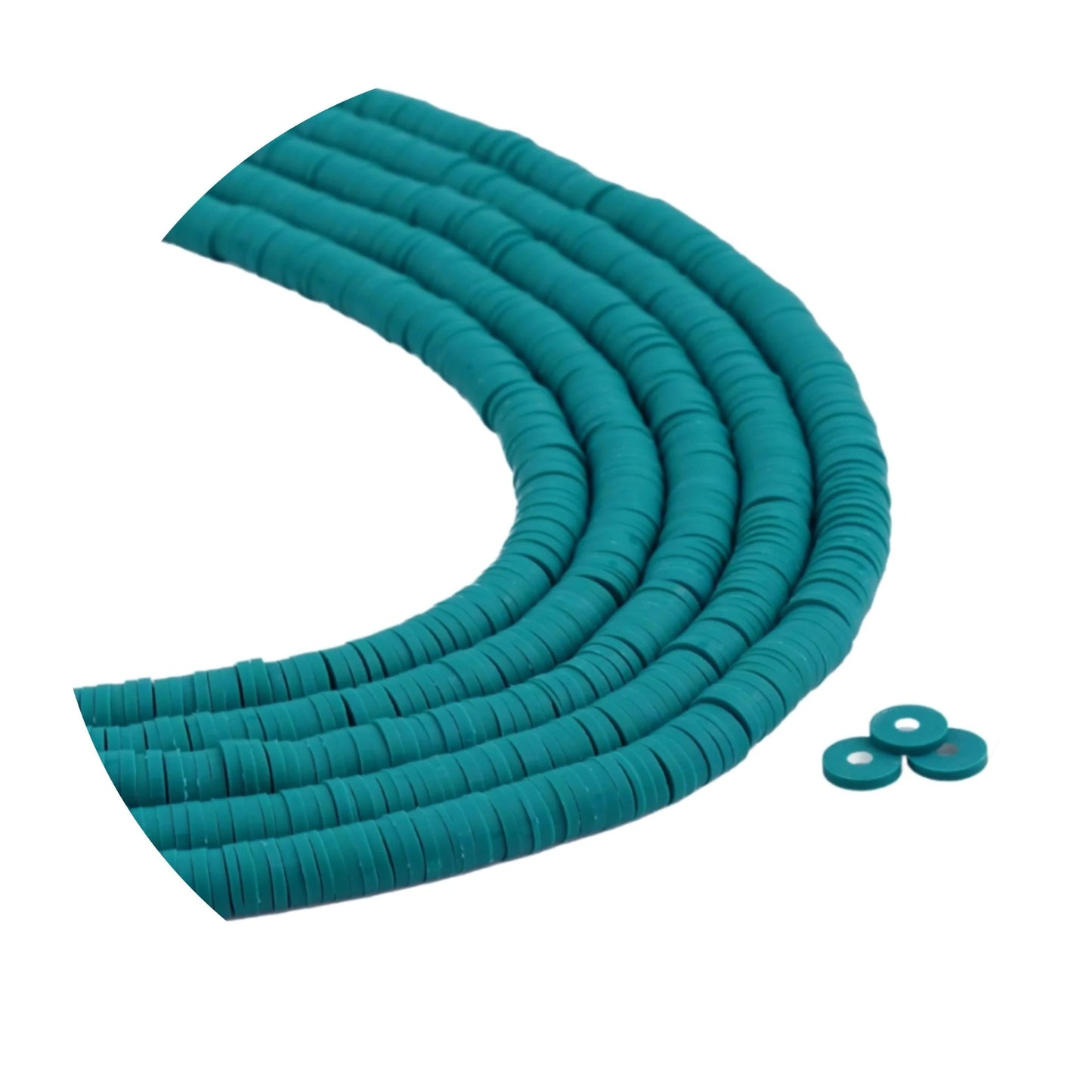 Heishi Surfer Friendship Beads - Sea Green