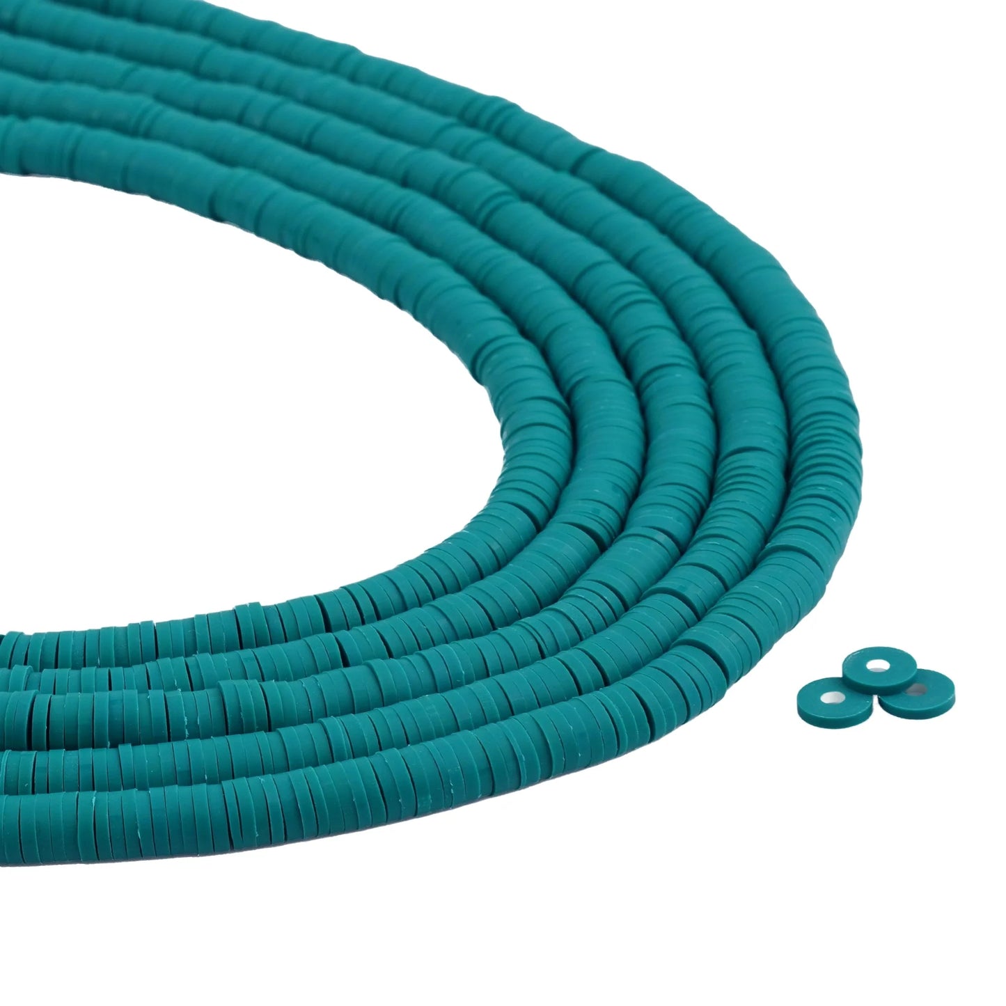 Heishi Surfer Friendship Beads - Sea Green