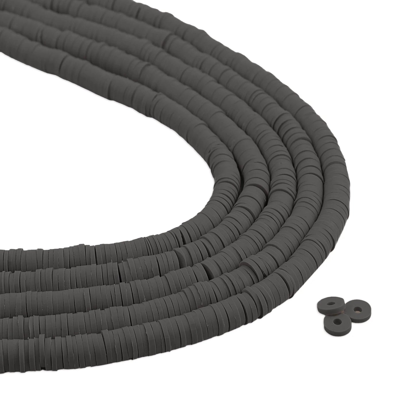 Heishi Surfer Friendship Beads - Slate Gray