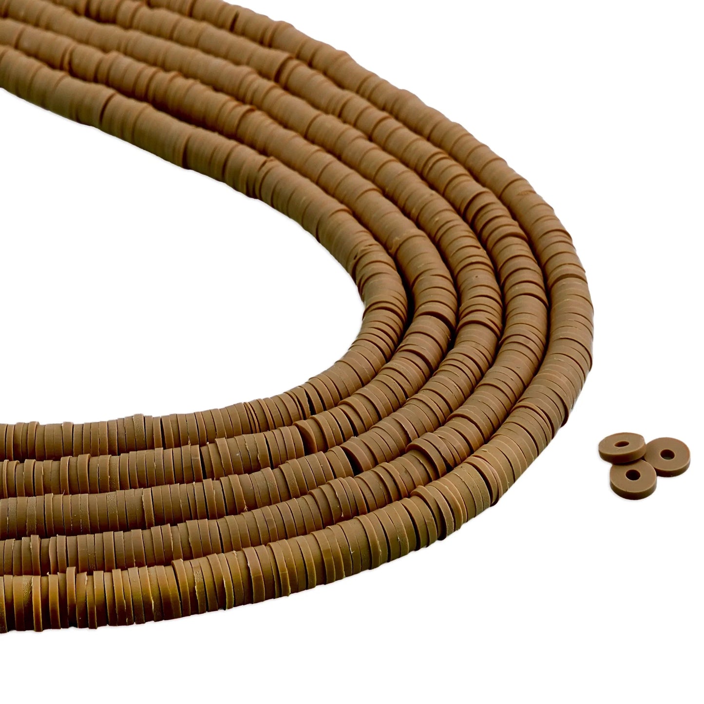 Heishi Surfer Friendship Beads - Spiced Brown