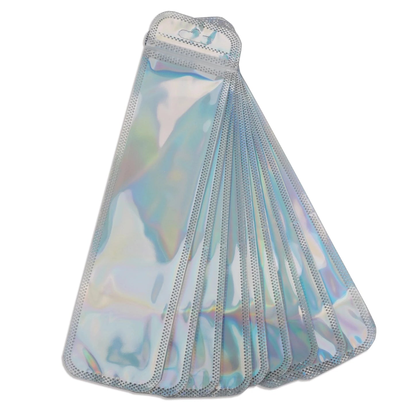 Holographic Pen Bag - Silver