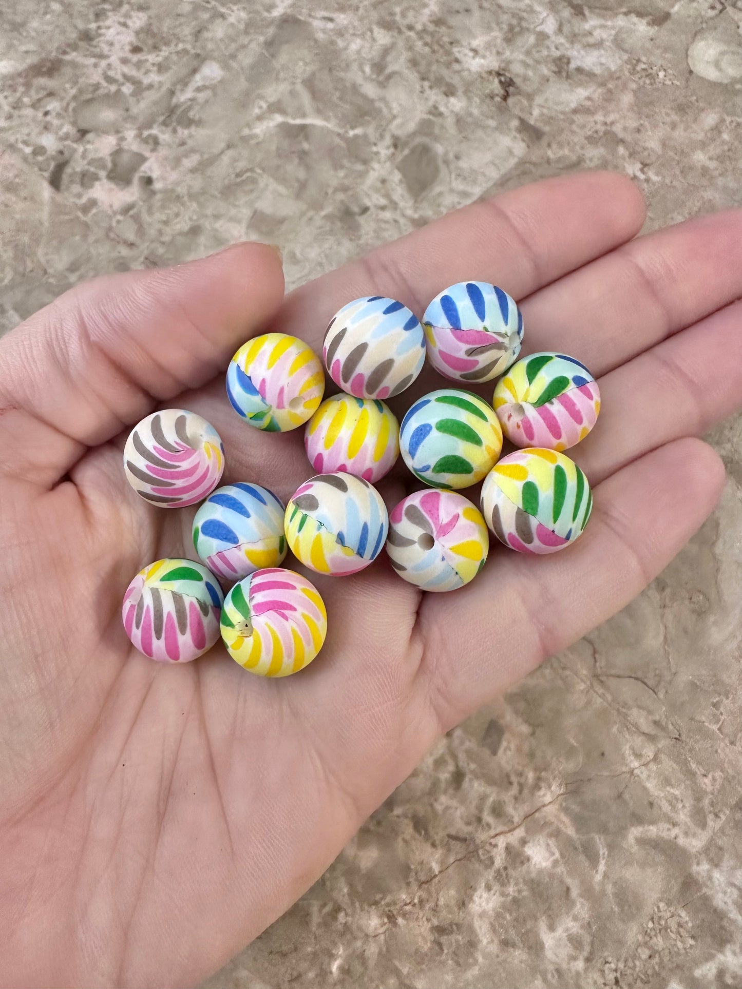 P308 Gum Ball Stripes 15mm Print