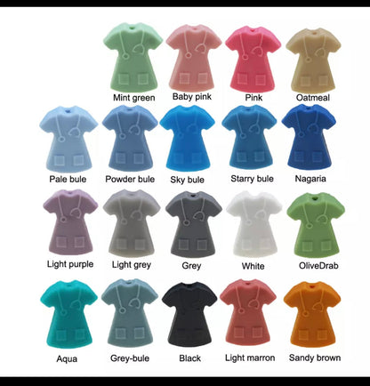 Scrub top focal color reference chart