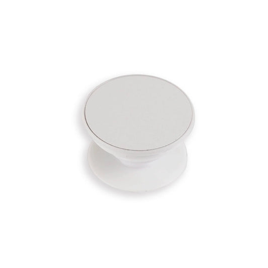 Phone Grip & Aluminum Insert - White Round