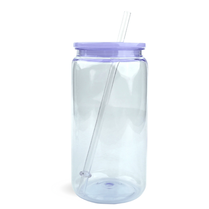 Plastic Can Transparent - Purple