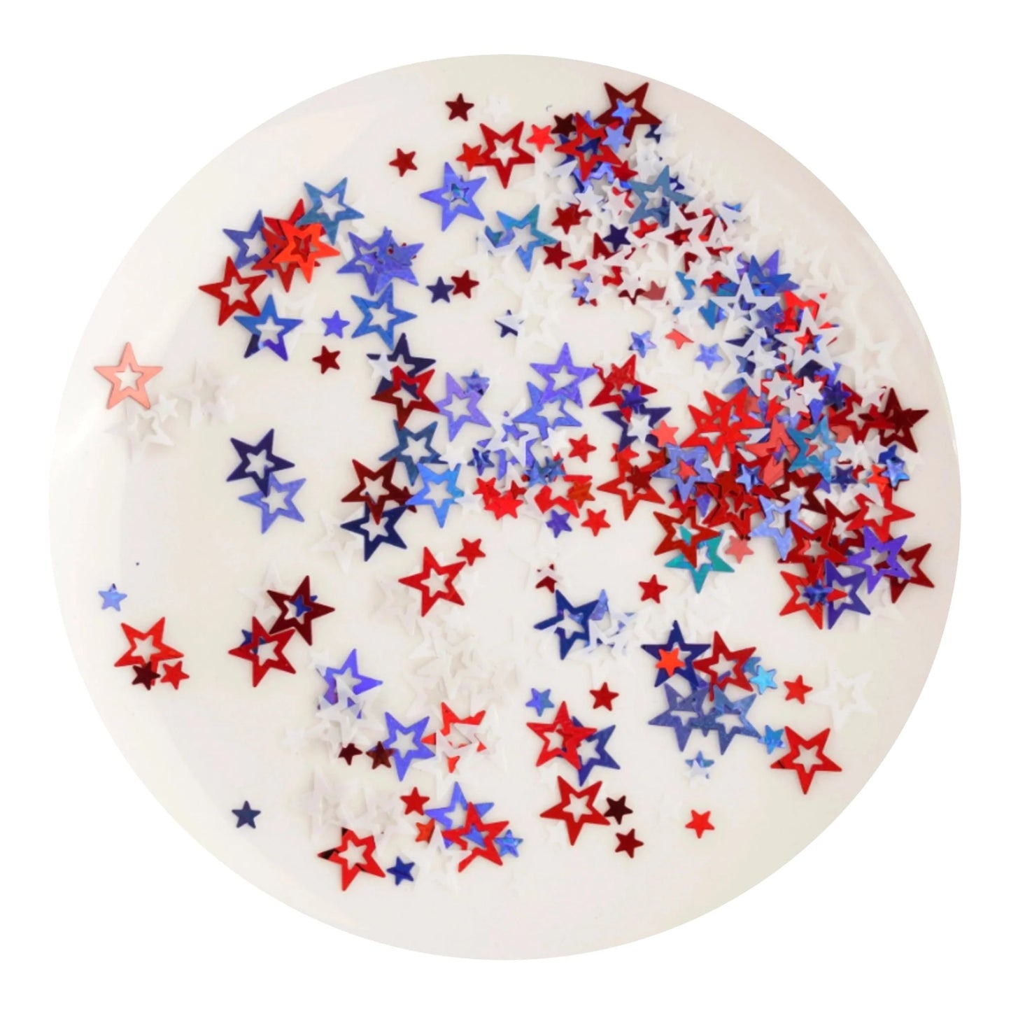 Shaped Glitter Americana - Stars