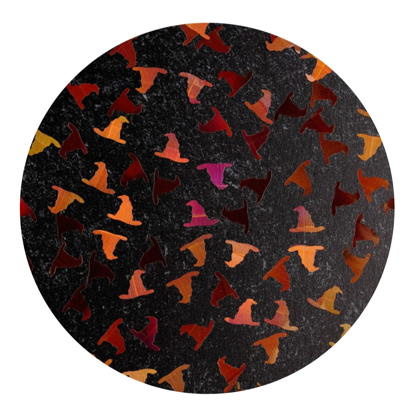 Shaped Glitter Halloween - Witches Hat Brown