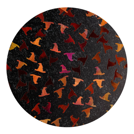 Shaped Glitter Halloween - Witches Hat Brown