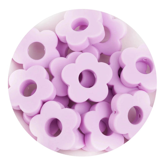 Silicone Focal Bead Flower - Lilac