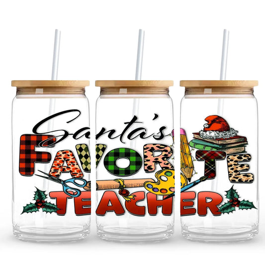 UV DTF Wrap - Santa Favorite Teacher