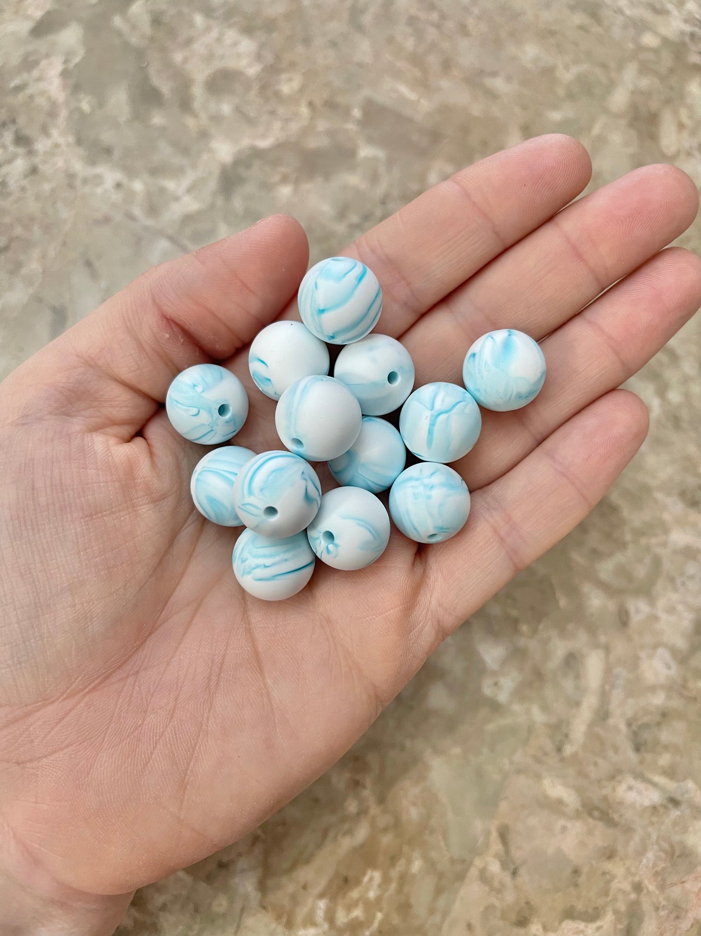 #63 Solid Turquoise Marble